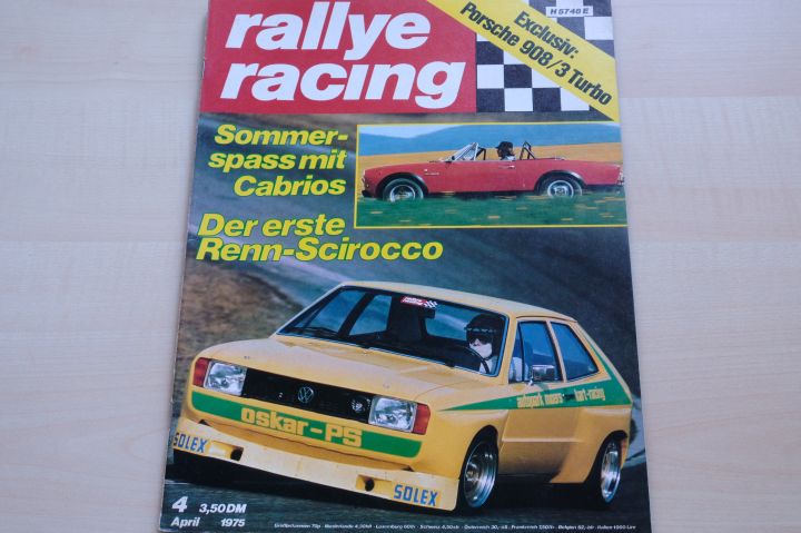 Deckblatt Rallye Racing (04/1975)